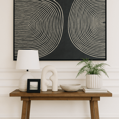 Adlan | Ceramic Abstract Sculpture Ivory - Mirra Interiors