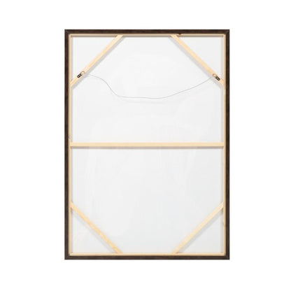 Back of The Shape of Us framed canvas showing hanging wire