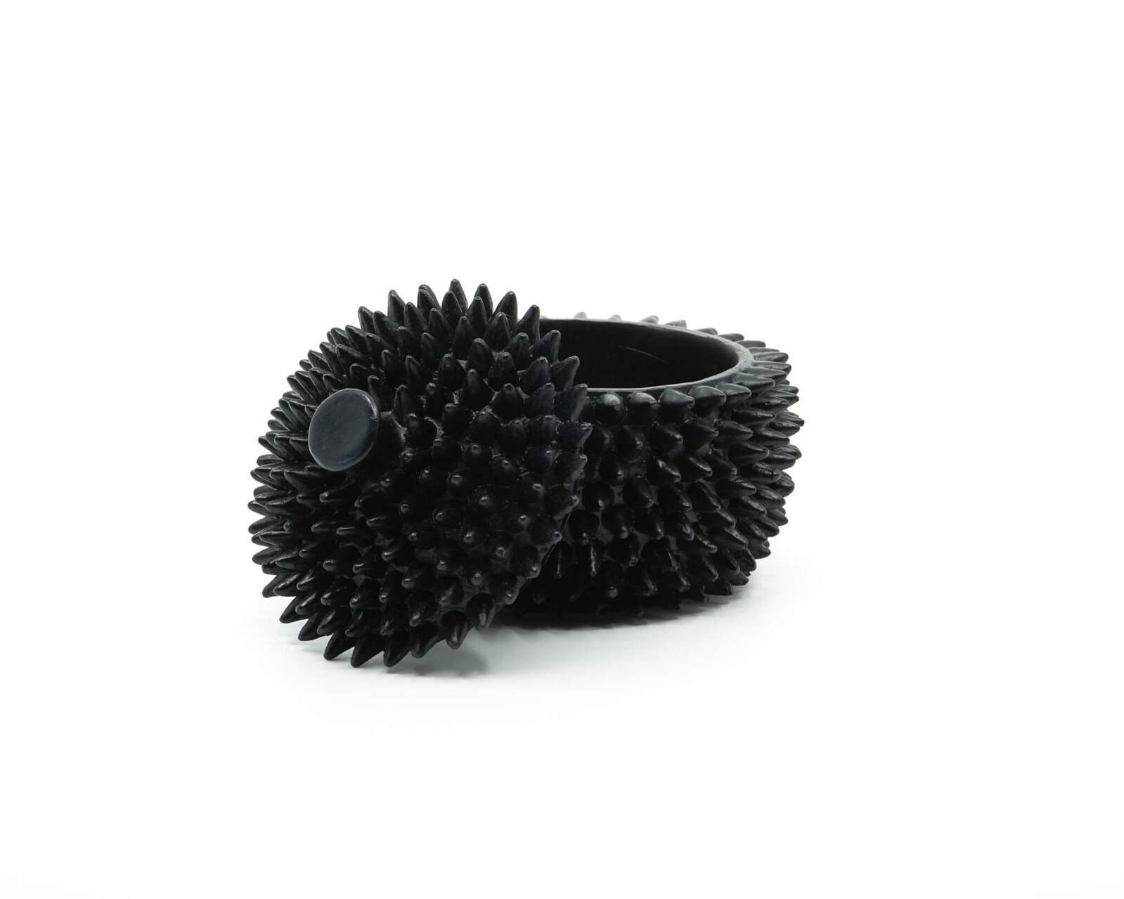 Urchin | Spike Trinket Box Black (Small) - Mirra Interiors