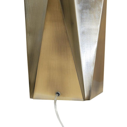 Vesper brass finish and clear cord detail